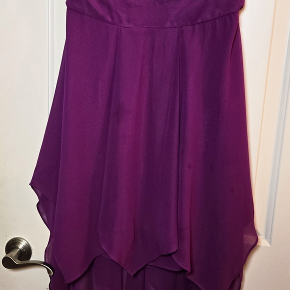Gianni Bini Purple Satin Fabric - Picture 5 of 8